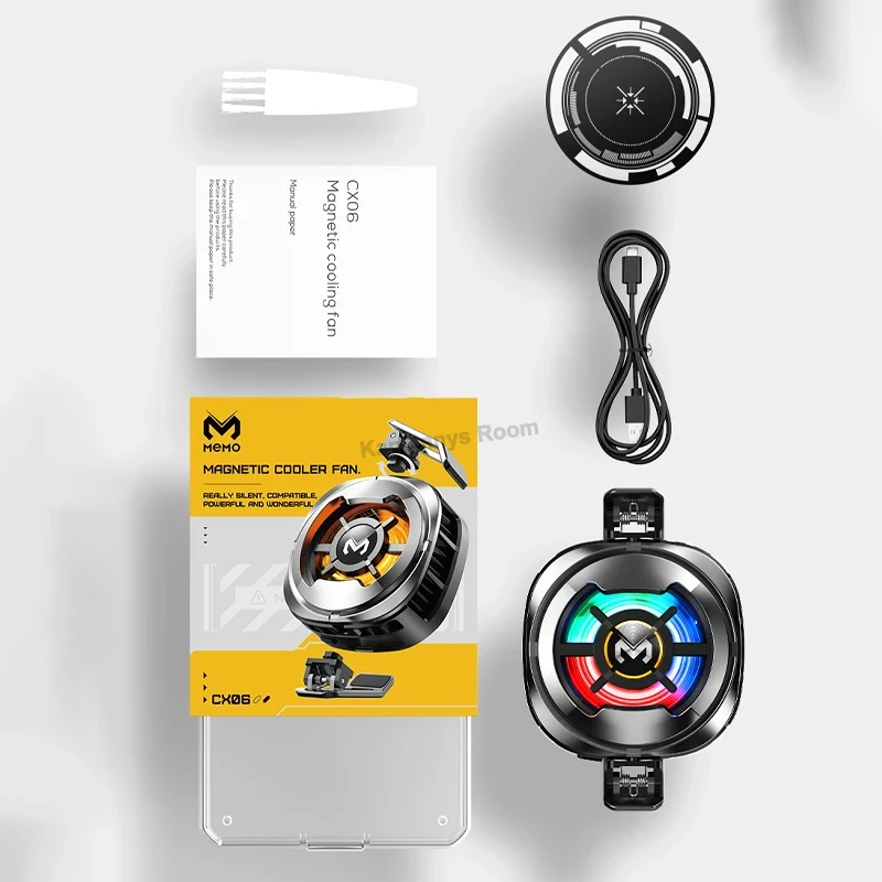 MEMO CX06 CX07 CX08 Frozen Mobile Phone PUBG Game Cooler Semiconductor Cooling Radiator Magnetic Back-clip 2 in 1 Cool Heat Sink