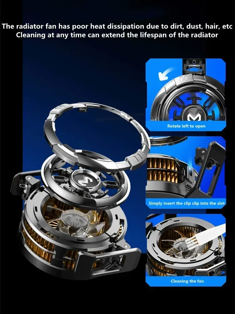 MEMO CX06 CX07 CX08 Frozen Mobile Phone PUBG Game Cooler Semiconductor Cooling Radiator Magnetic Back-clip 2 in 1 Cool Heat Sink