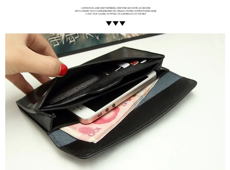 Slim Purse Genuine Leather Women Wallet  Luxury Female Long Clutch Coin Phone Wallets and Purses Ladies Card Holder Vallet