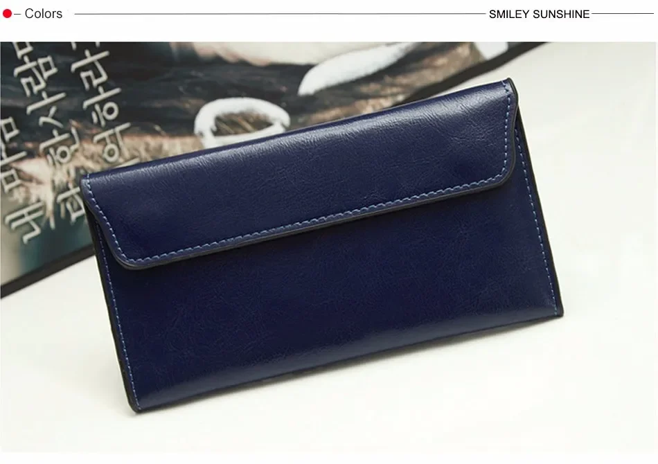 Slim Purse Genuine Leather Women Wallet  Luxury Female Long Clutch Coin Phone Wallets and Purses Ladies Card Holder Vallet