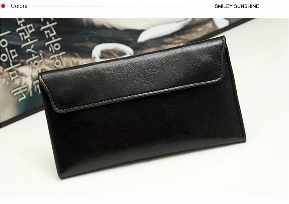 Slim Purse Genuine Leather Women Wallet  Luxury Female Long Clutch Coin Phone Wallets and Purses Ladies Card Holder Vallet