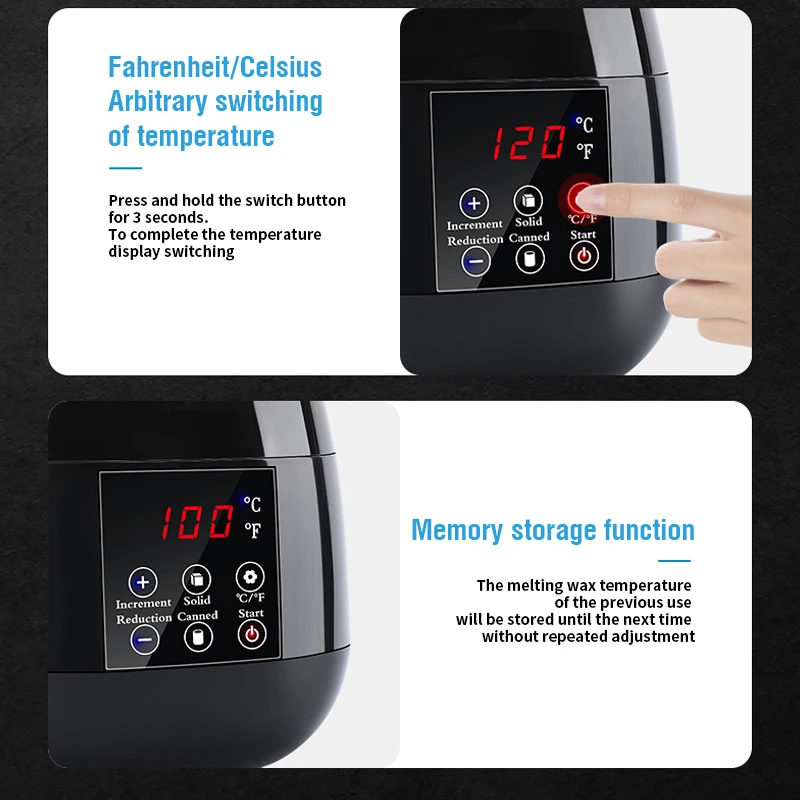 Professional Smart Wax Heater Wax Warmer Hair Removal Machine SPA Hands Feet Epilator Depilatory Paraffin Waxing Machine