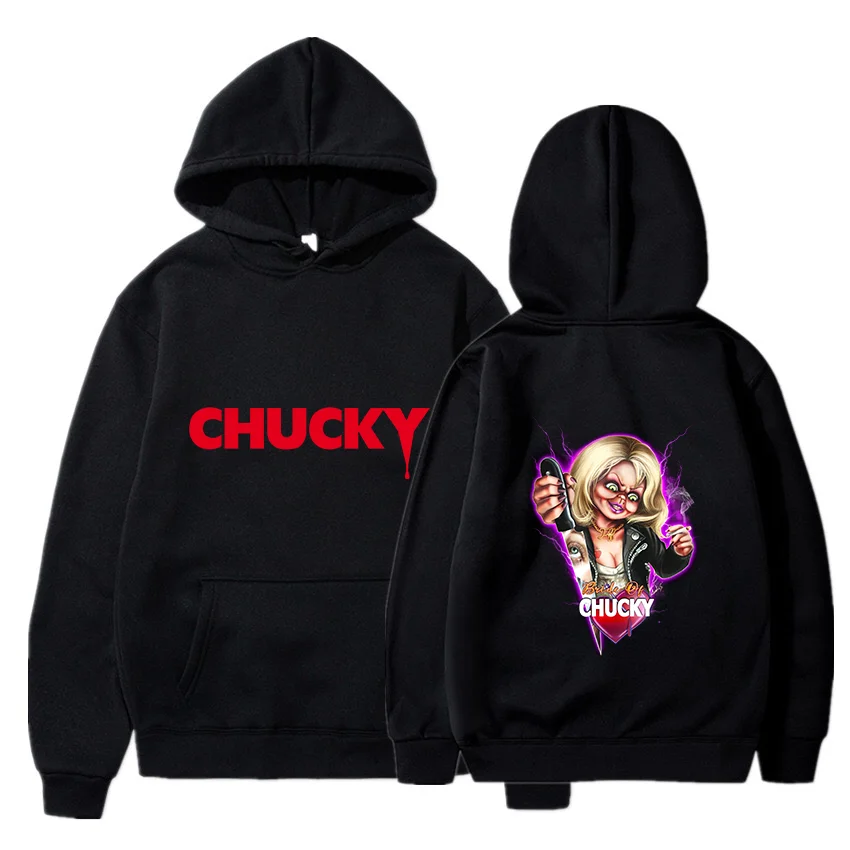 Horror Movie Play Chucky Hoodies Harajuku Hip Hop Streetwear Men Women Autumn Winter Hooded Sweatshirt Pullover Tops