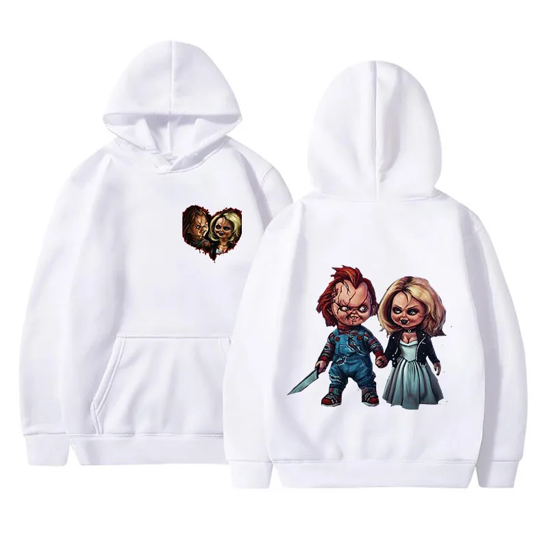 Horror Movie Play Chucky Hoodies Harajuku Hip Hop Streetwear Men Women Autumn Winter Hooded Sweatshirt Pullover Tops