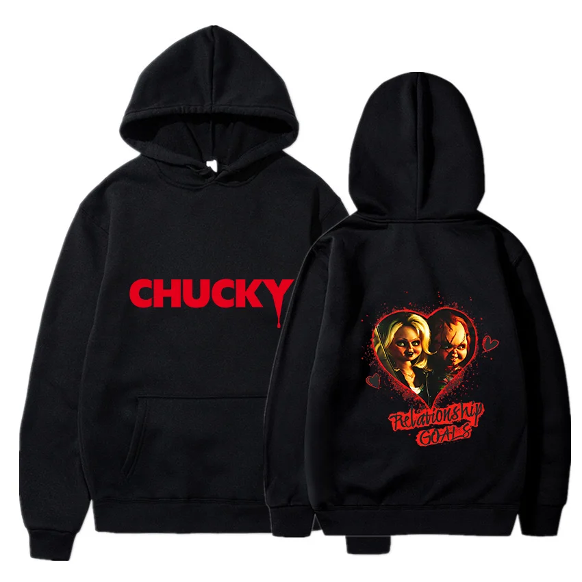 Horror Movie Play Chucky Hoodies Harajuku Hip Hop Streetwear Men Women Autumn Winter Hooded Sweatshirt Pullover Tops