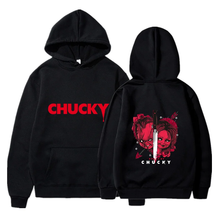 Horror Movie Play Chucky Hoodies Harajuku Hip Hop Streetwear Men Women Autumn Winter Hooded Sweatshirt Pullover Tops