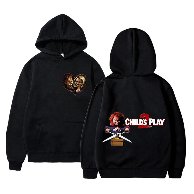 Horror Movie Play Chucky Hoodies Harajuku Hip Hop Streetwear Men Women Autumn Winter Hooded Sweatshirt Pullover Tops