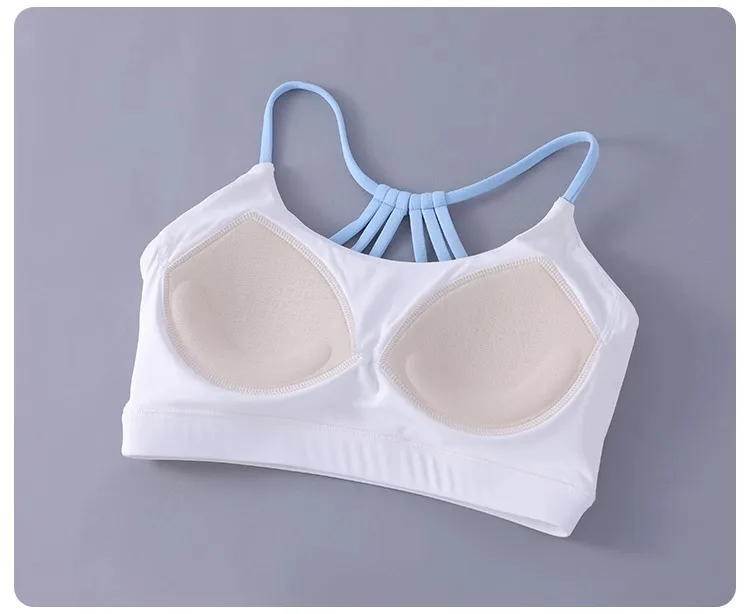 Women Sexy Yoga Bra Cross Back Thin Sports Strappy Underwear Casual Gym Fitness Bra