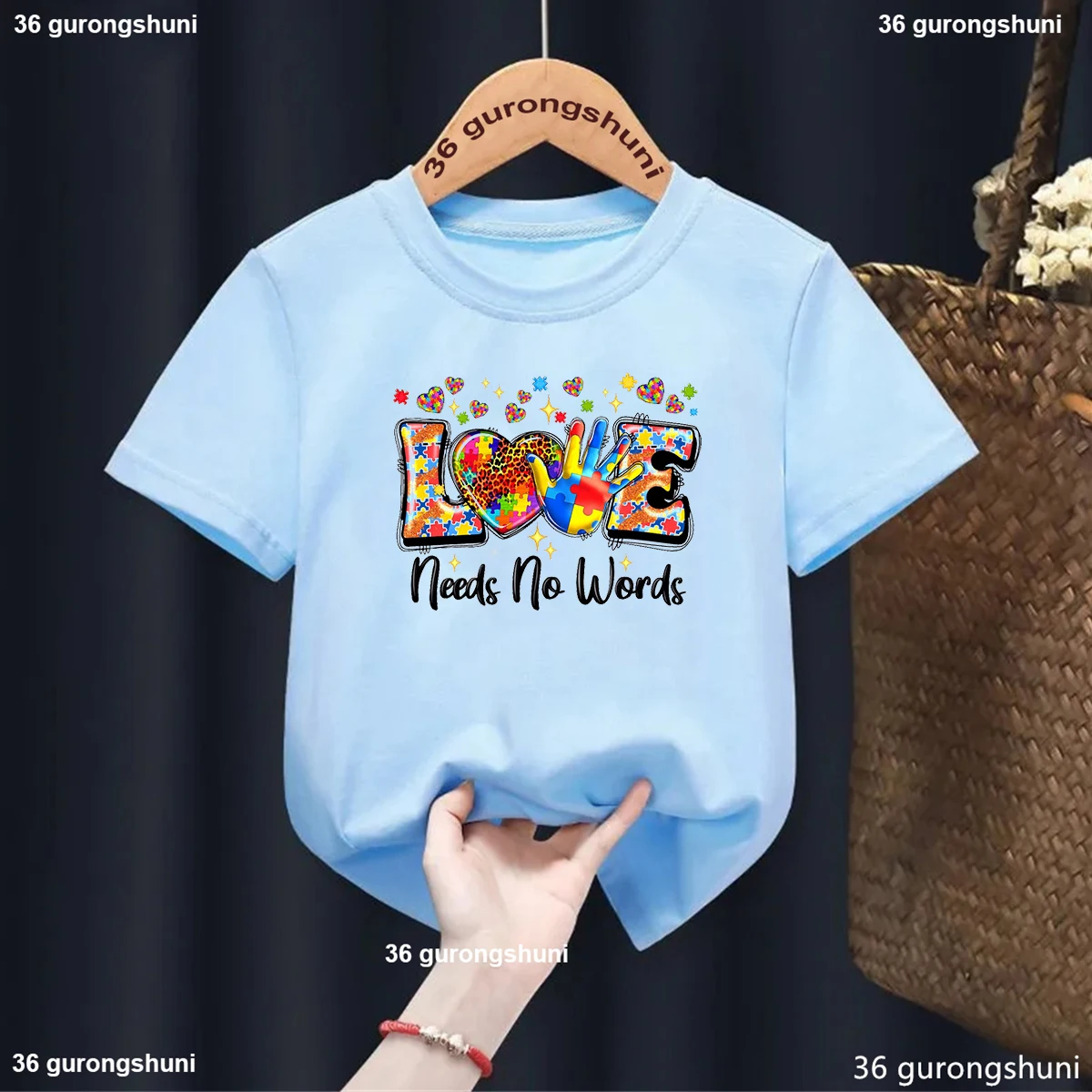 Autism Boys T Shirt Short Sleeves Tops Girls Baby Children Clothing Summer Tshirt Car Printing Autism Kids Tee Toddler Clothes