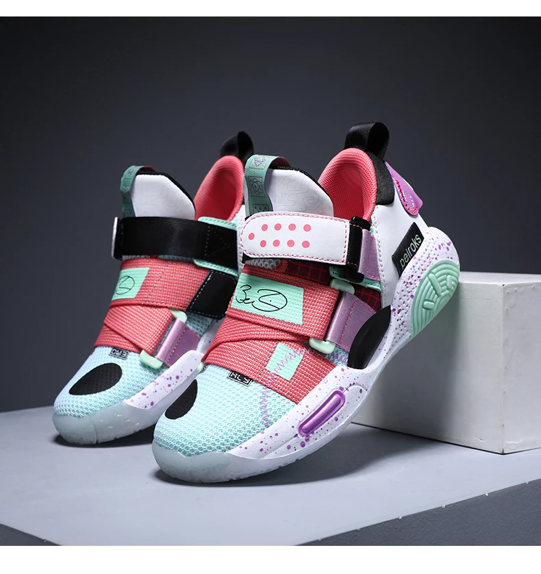 2024 New Children's Basketball Shoes For Boys Girls Non-slip Kids Sport Shoes Lightweight Outdoor Sneakers Trainers Footwear