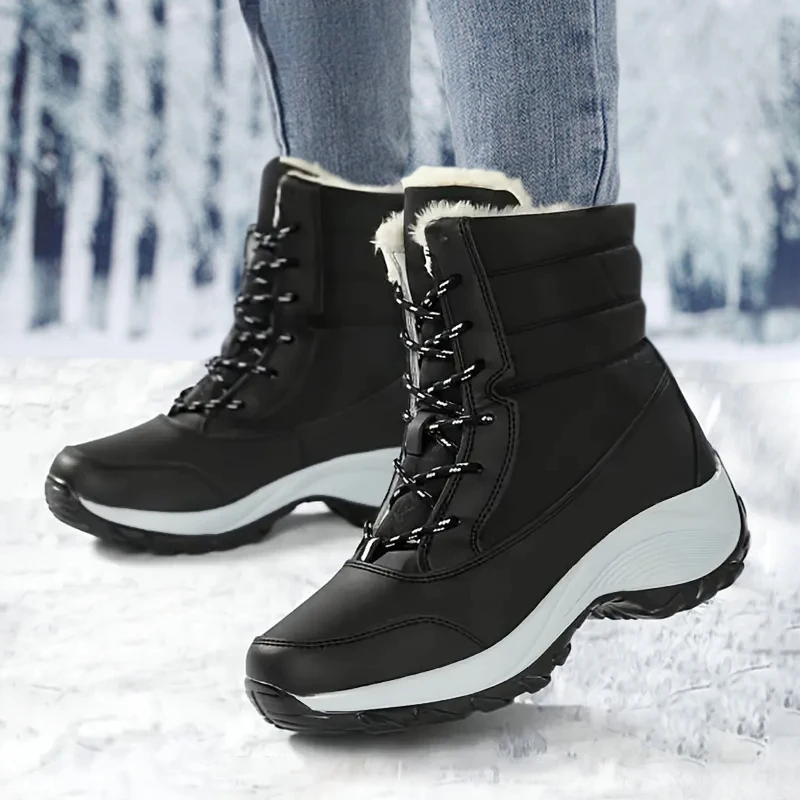 Snow Boots for Women Platform Shoes Boots Plush Keep Warm Women's Thigh High Boots Winter Ankle Boots Comfortable Walking Shoes