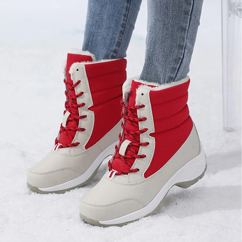 Snow Boots for Women Platform Shoes Boots Plush Keep Warm Women's Thigh High Boots Winter Ankle Boots Comfortable Walking Shoes