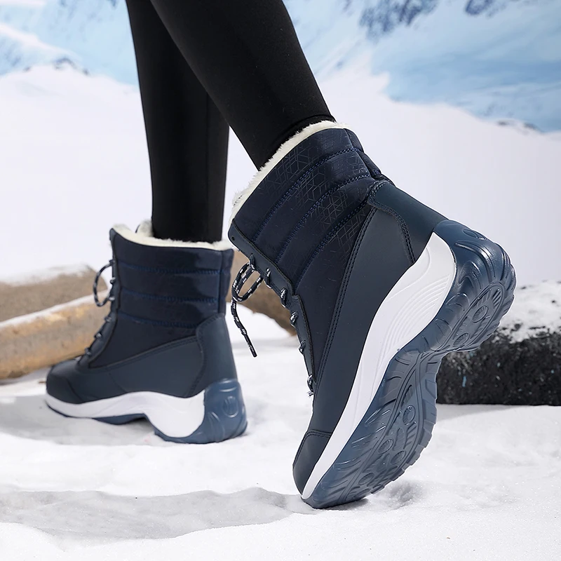 Snow Boots for Women Platform Shoes Boots Plush Keep Warm Women's Thigh High Boots Winter Ankle Boots Comfortable Walking Shoes