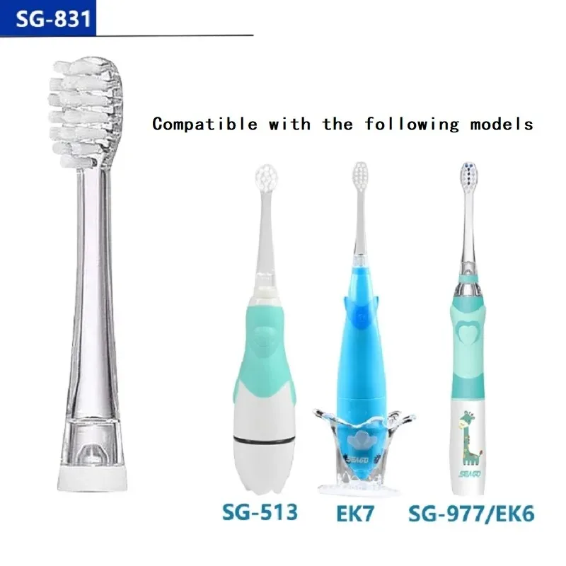 For Seago SG-2139/SG977/EK6/EK7/SG513 Kids Electric Toothbrush Replacement Toothbrush Heads 4/8/16pcs