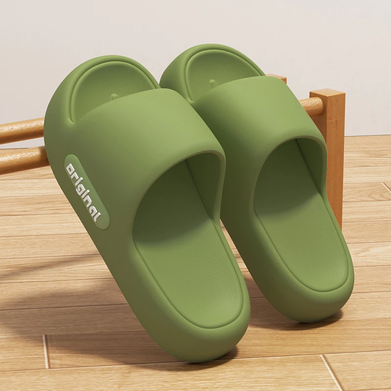 2026 Summer Platform Cloud Slippers Women Comfy Solid Color Soft Sole EVA Pillow Slides Woman Couple Non Slip Beach Flip Flops