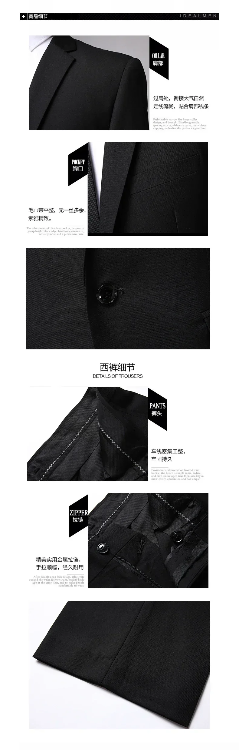 S-8XL (Blazer+ Pants) Men's Fashion Business Casual Outdoor Gentleman Trend Single Breasted Wedding Slim-fit British Style Suit