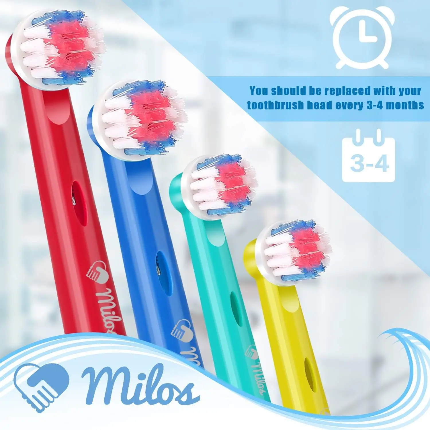 For Oral B Toothbrush Replacement Brush Head Pack of 8/16pcs Extra Soft Bristles Fits for Electric Braun Sensitive Brush Heads