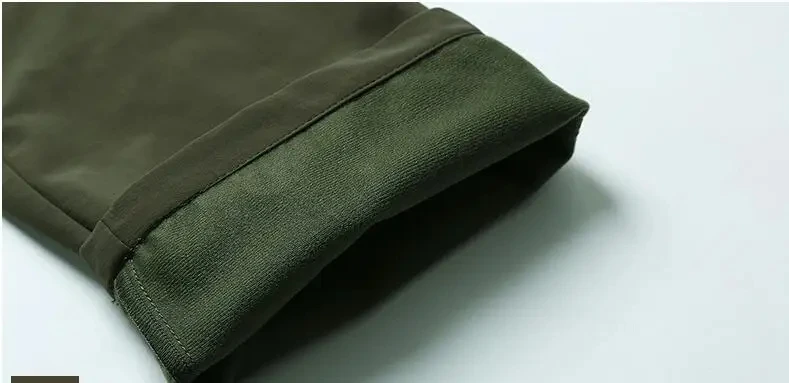 Winter Thick Pants Men Double Layer Fleece Cashmere Overalls High Quality Male Camouflage Trousers Warm Casual Cargo Pants