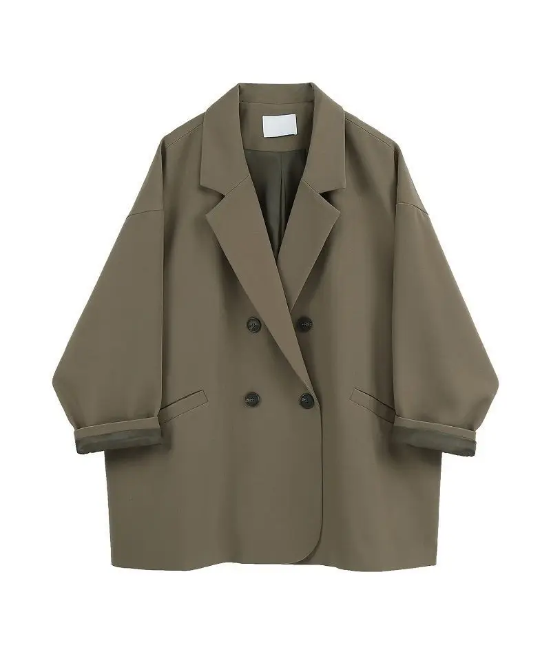 Oversize Blazer Women Suit Korean Chic Black Blazer Casual Coat Streetwear Loose Jackets Solid Women's Clothing Student New