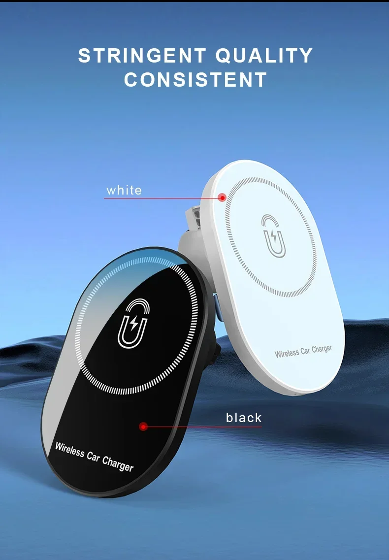 Magnetic Car Wireless Chargers Air Vent Phone Holder For Magsafe iPhone 17 16 15 14 13 12 Pro Max Car Fast Charging Station