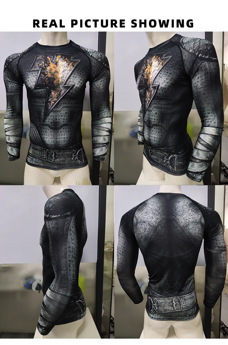 Cody Lundin Black Men's MMA BJJ Brazilian Jujutsu Fighting Taekwondo Long Sleeve Shirt Fitness Training Running Rash Guards