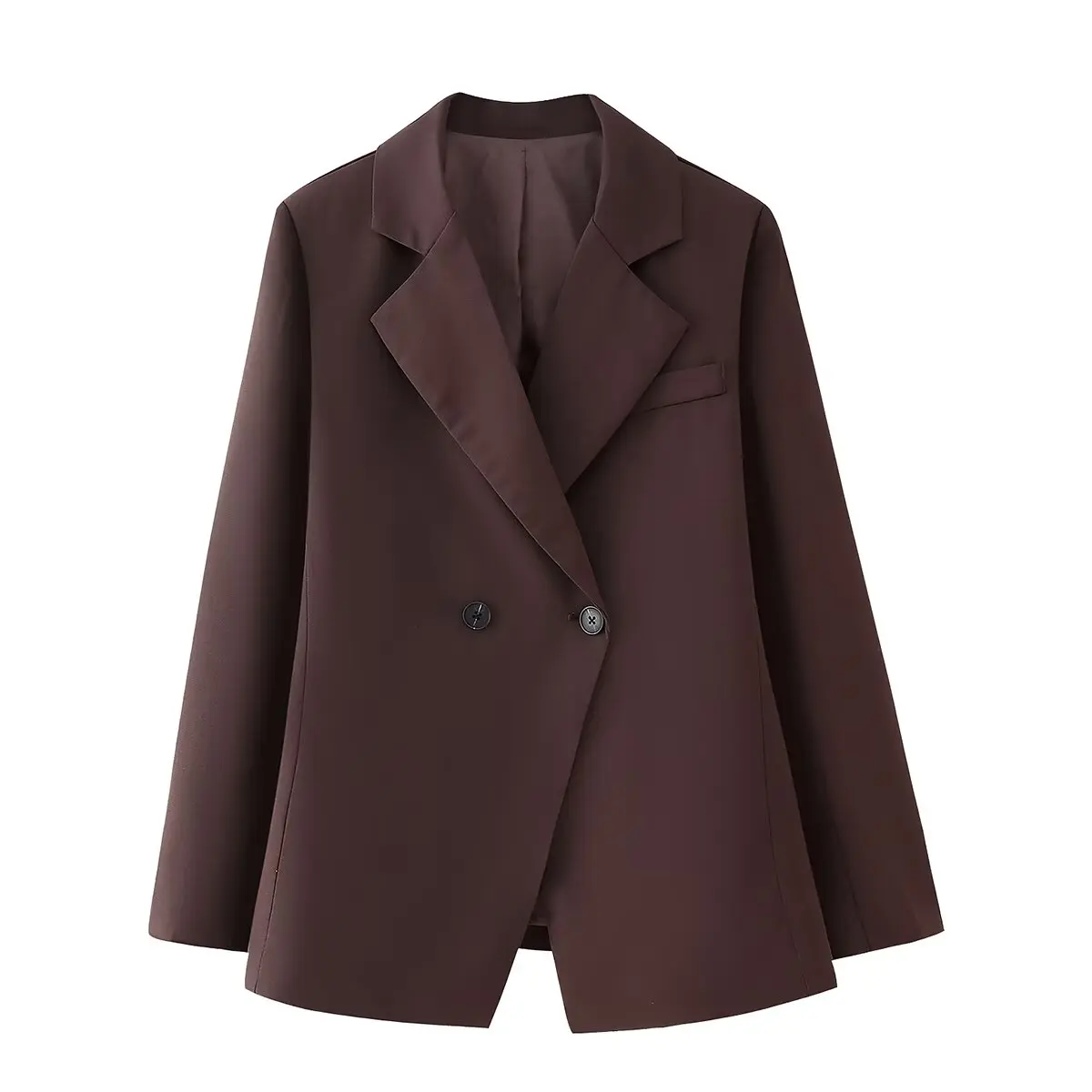 HH 2024 Women's Chic Waist Casual Suit Jacket Fashion V-neck Single Button Decoration Elegant Women's Street Casual Jacket