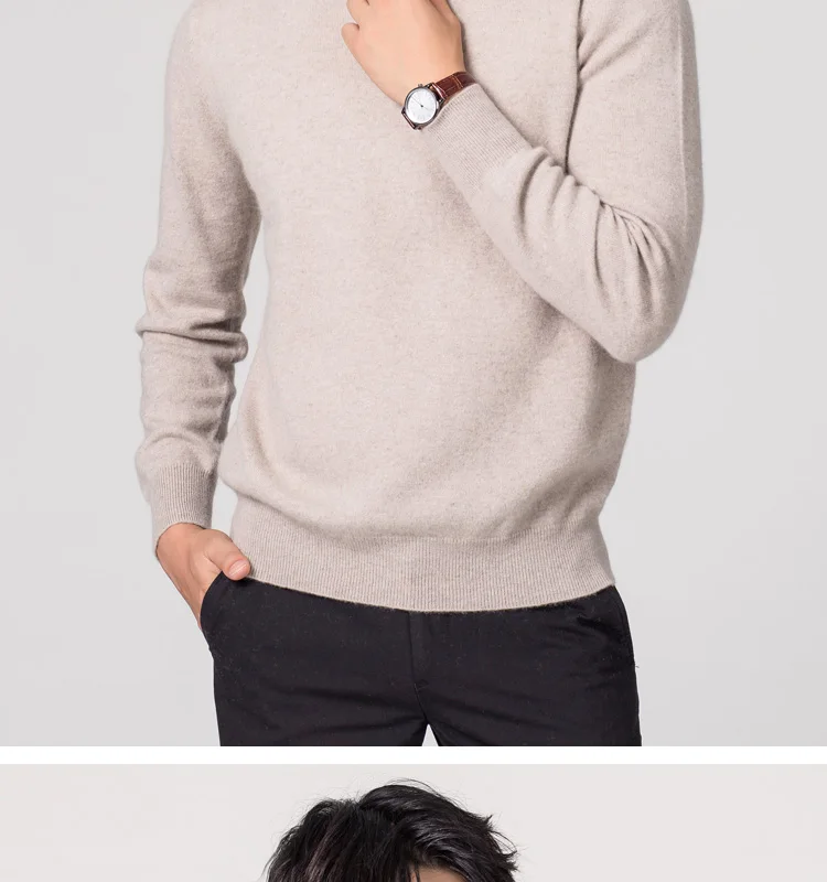 Cashmere Turtleneck Men Sweater Clothes for 2024 Autumn Winter Jersey Hombre Pull Homme Hiver Pullover Men High Neck Sweaters