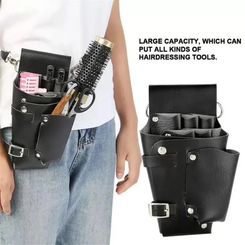 Multi-Functional Hairdressing Tool Storage Bag Hair Clip Comb Scissors Waist Bag Salon Barbershop Hairdresser Belt Bag Supplies
