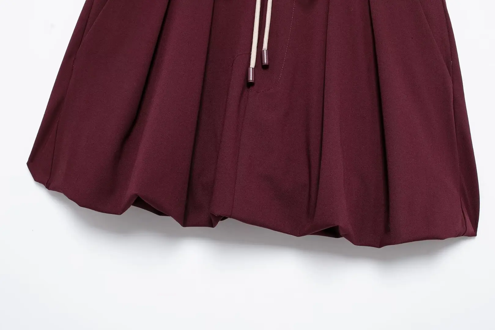 MUJER 2025 Balloon Mini Skirt Women Pleated Mid Waist Skirts for Women Autumn Short Women's Skirts Streetwear Draped Woman Skirt