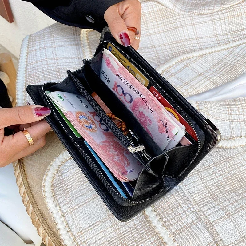 Famous Luxury Brand Design Women Men Long Wallets Skull Punk Style Wallets for Ladies Girl Money Pocket Card Holder Phone Bag