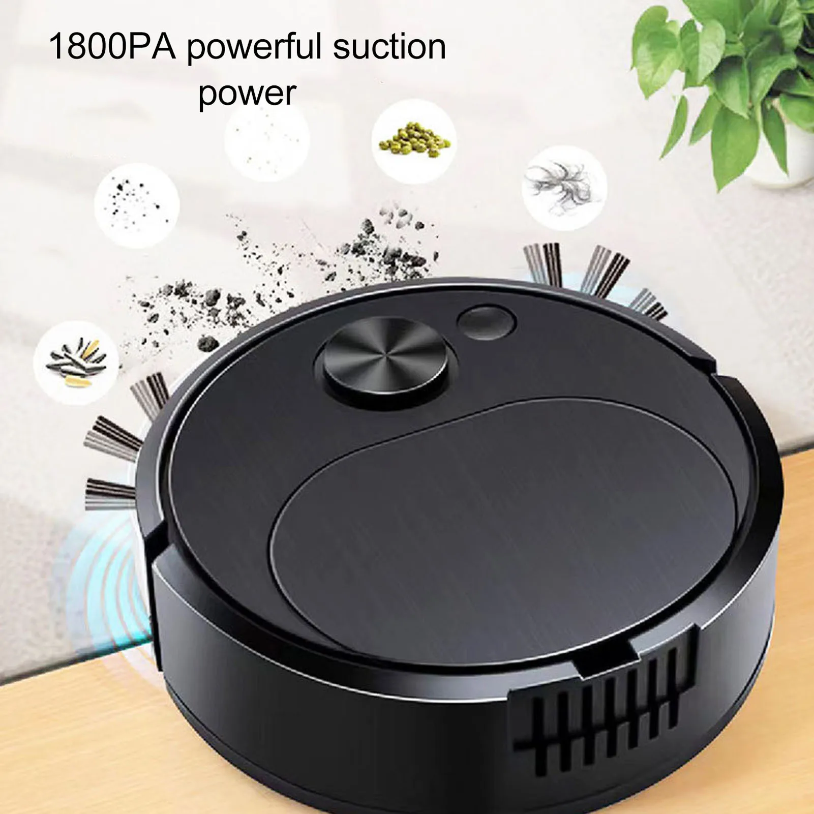 3In1 Intelligent Sweeping Robot Vacuum Cleaner Low Noise Floor Sweeper Rechargeable Automatic Home Office Vacuum Carpet Cleaner