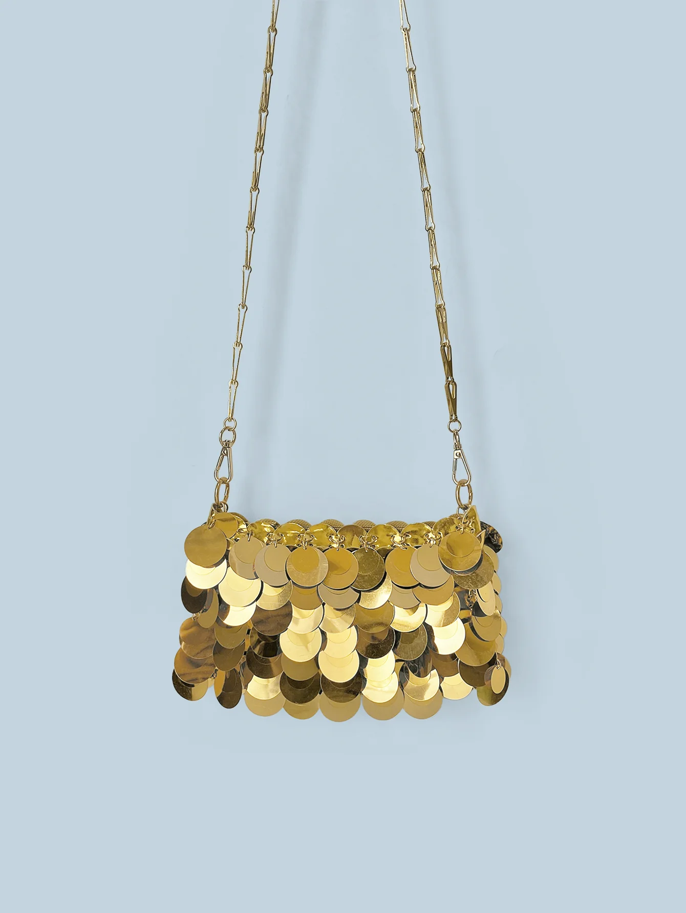 Small niche design bag for women 2024 new summer versatile shoulder crossbody bag handmade sequin high-end chain small square ba