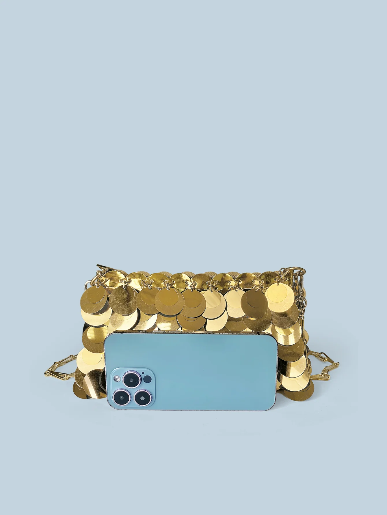 Small niche design bag for women 2024 new summer versatile shoulder crossbody bag handmade sequin high-end chain small square ba