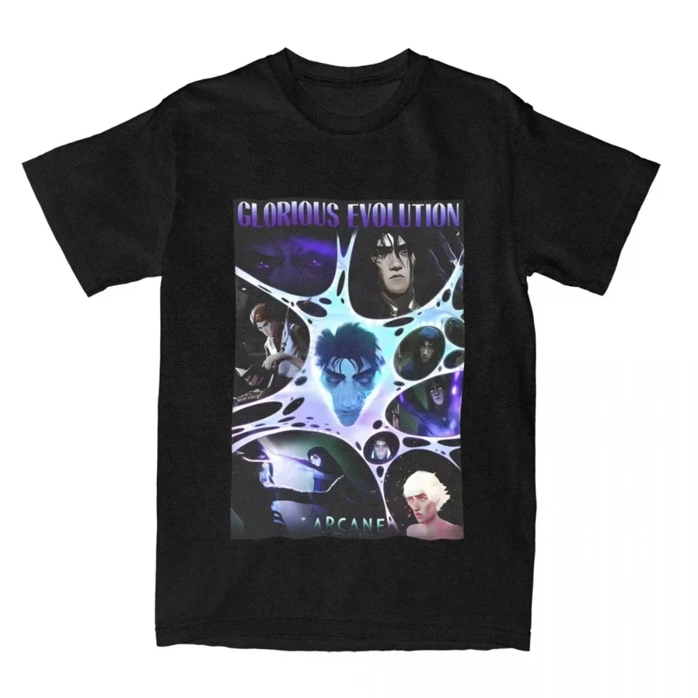 VIKTOR Arcane Anime T-Shirt Janpan Anime Print Men Women T Shirts Harajuku Tee Shirt for Male Short Sleeve Top Clothing