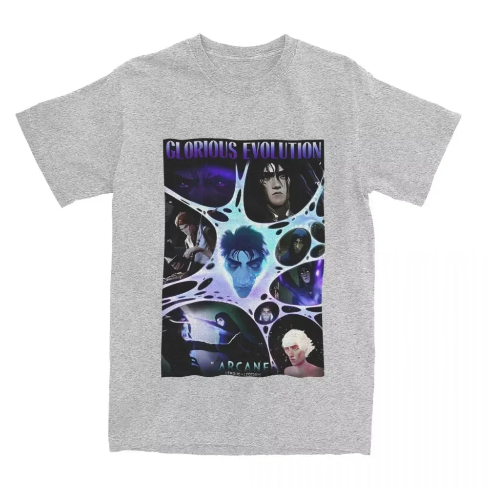 VIKTOR Arcane Anime T-Shirt Janpan Anime Print Men Women T Shirts Harajuku Tee Shirt for Male Short Sleeve Top Clothing