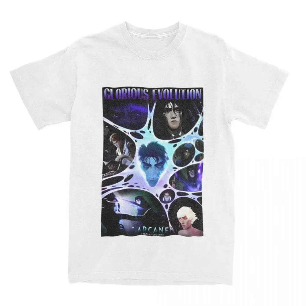 VIKTOR Arcane Anime T-Shirt Janpan Anime Print Men Women T Shirts Harajuku Tee Shirt for Male Short Sleeve Top Clothing