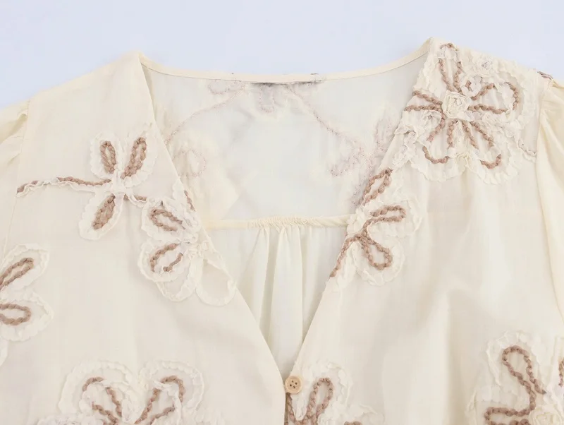 MUJER Flower Embroidered Mini Dress Women Tassel Pleated Short Dresses for Woman Summer Beach Women's Dress Boho Dress Woman