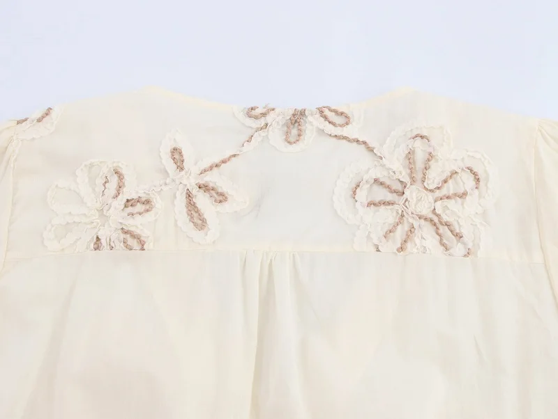 MUJER Flower Embroidered Mini Dress Women Tassel Pleated Short Dresses for Woman Summer Beach Women's Dress Boho Dress Woman