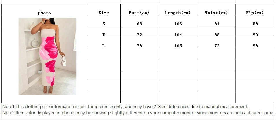Women's fashion ins sexy ethos elegant slim-fit print with chest spread and slit bag buttock long dress