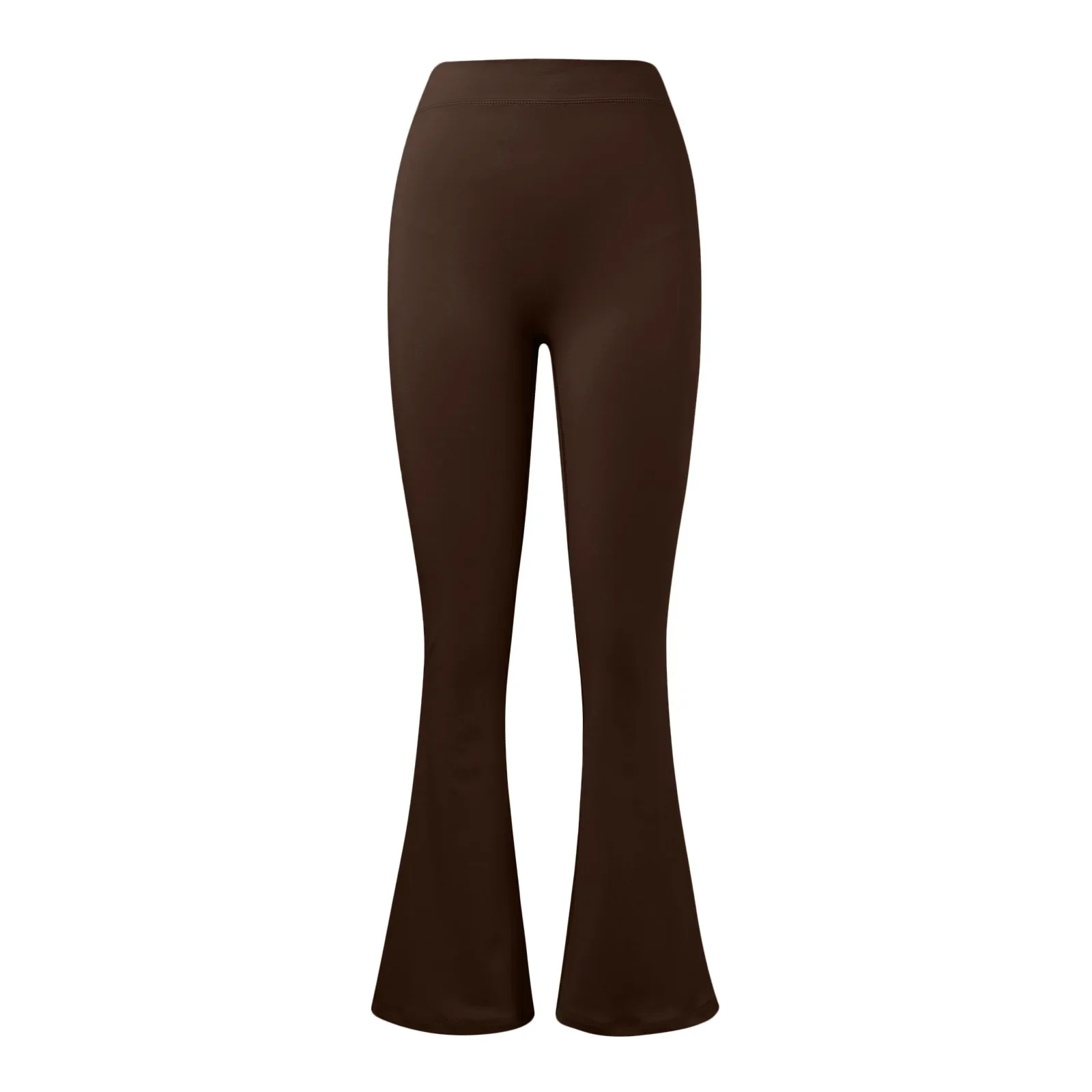 Fashion Micro Horn Leggings Women V-back Waist Sports Pants High Waist Push Up Butt Gym Pants Solid Slim Latin Dance Trousers
