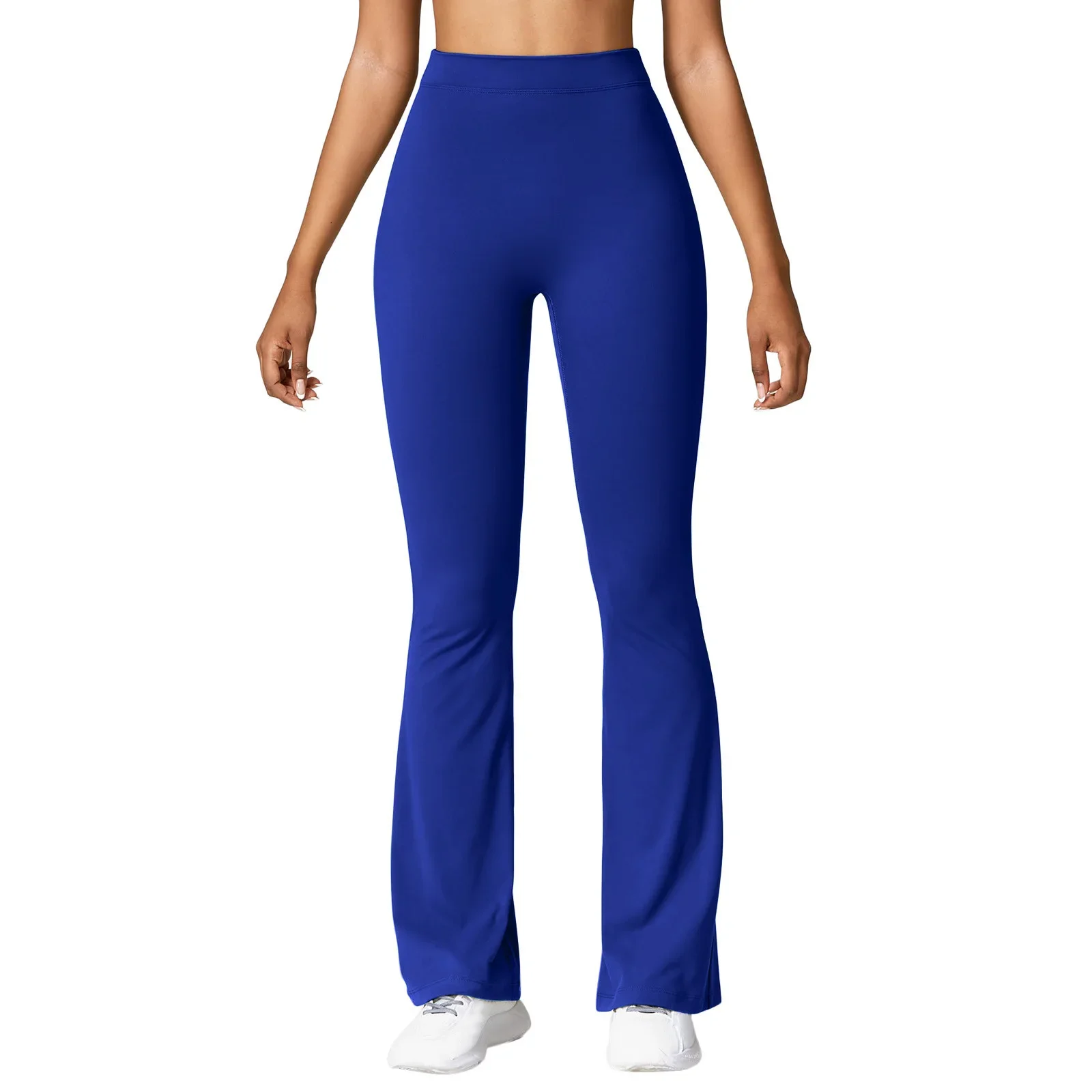 Fashion Micro Horn Leggings Women V-back Waist Sports Pants High Waist Push Up Butt Gym Pants Solid Slim Latin Dance Trousers