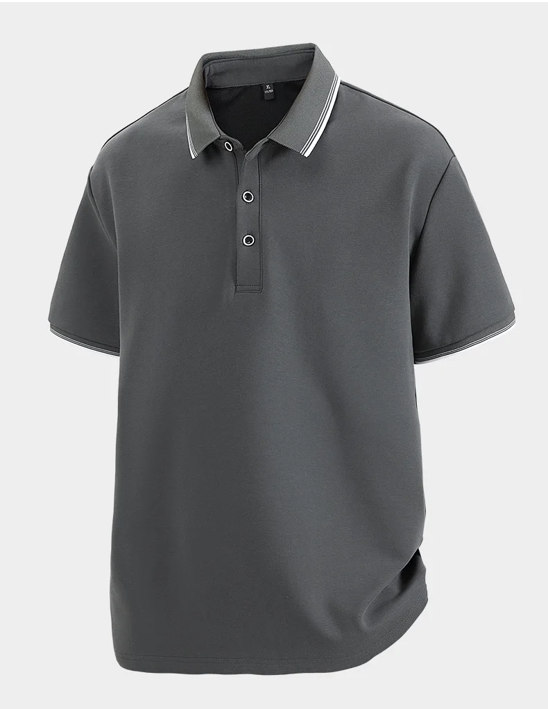 Oversized Men 7XL Polo Shirt 8XL 2026 Summer 95% Cotton Breathable Short Sleeve Collar Business Shirt Golf Man Top Clothes