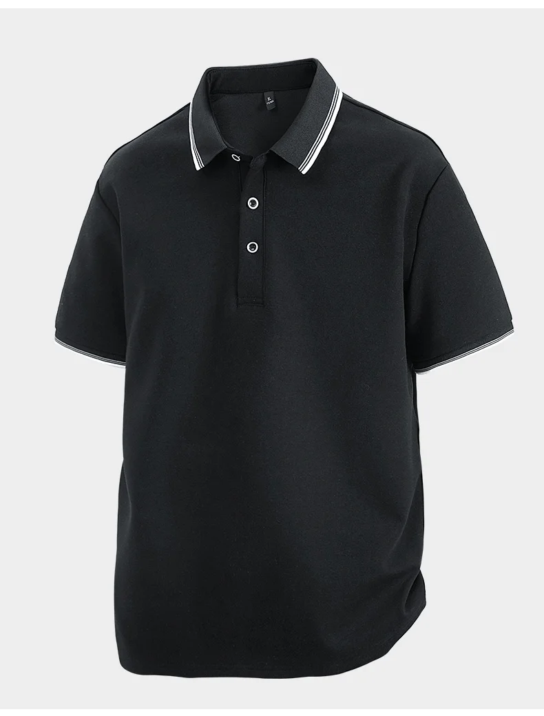 Oversized Men 7XL Polo Shirt 8XL 2026 Summer 95% Cotton Breathable Short Sleeve Collar Business Shirt Golf Man Top Clothes