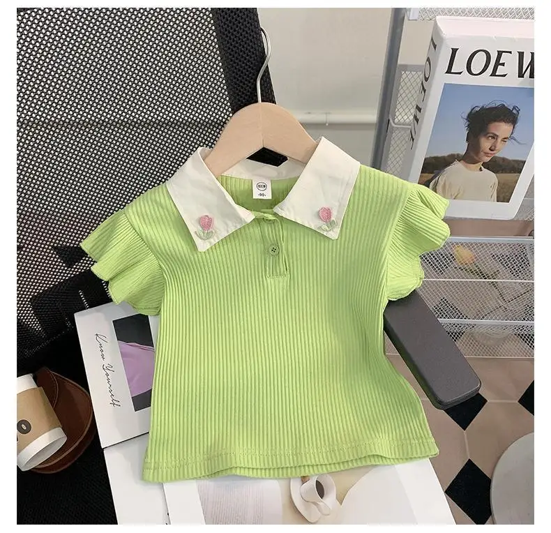 Summer Kid Baby Girls Clothes Set Sleeveless Tops And Shorts Fashionable Lovely Clothing Outfit for Babies Suits