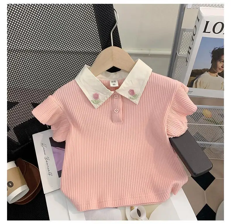 Summer Kid Baby Girls Clothes Set Sleeveless Tops And Shorts Fashionable Lovely Clothing Outfit for Babies Suits