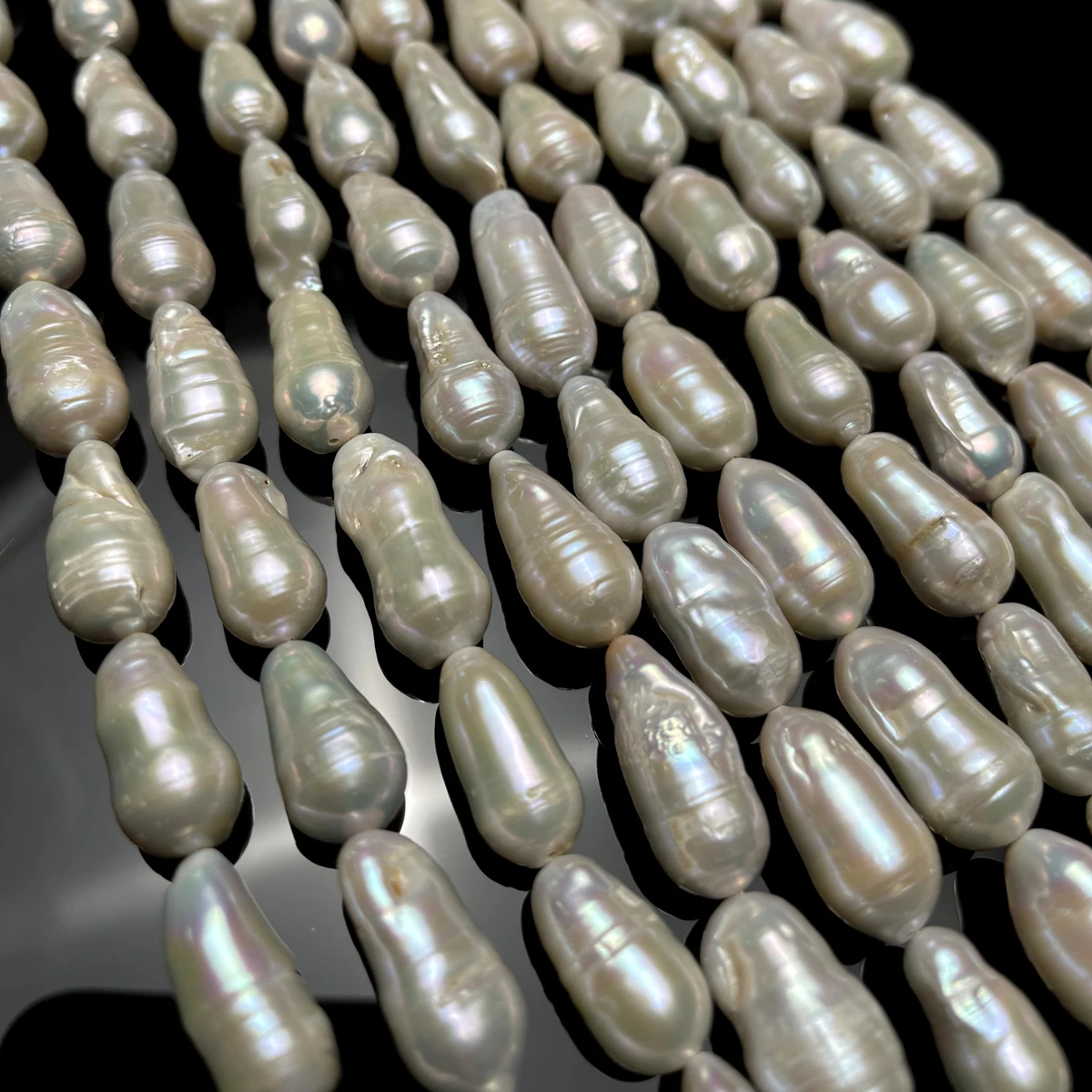 13x22mm 4A Natural Freshwater Pearl Threaded White Baroque Peanut Spacer Bead for Jewelry Make DIY Necklace Bracelet Accessories