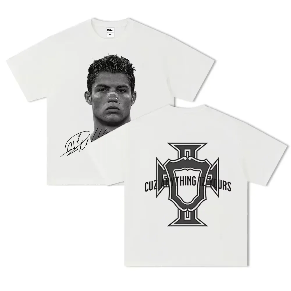 Neymar American Football Star Print 100%Cotton Short-sleeved T-shirt Men Women Clothing Athleisure Print Fashion Oversize Tee