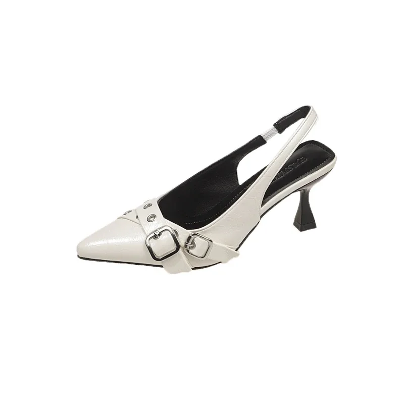 Ew Designer High Heels Sandals Women Shoes Summer Footwear Pointed Toe Party Ladies Shoes Fashion Buckle Strap Female Pump
