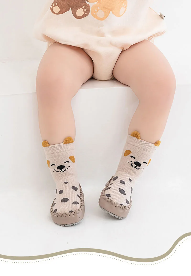 MILANCEL New Spring Baby Prewalker Cute Cartoon Animals Children's Floor Socks Thin Style Girls Toddler Non Slip Socks