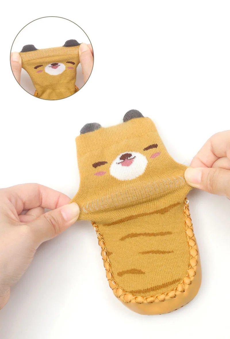 MILANCEL New Spring Baby Prewalker Cute Cartoon Animals Children's Floor Socks Thin Style Girls Toddler Non Slip Socks